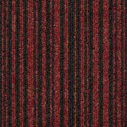 Ковровая Плитка Stripe (Страйп) 165 Красный-Черный